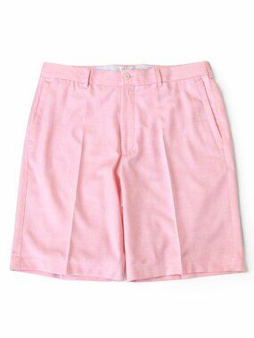 Peter Millar Crown Sport Golf Shorts Men’s 35 Pink Performance 9” Inseam EUC